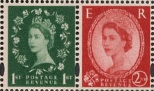 2002 GB - SG2258-9 2nd/1st Wilding Pair from Booklet DX28 MNH